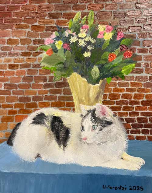 Entstehung Mickey mit Blumenstrauß